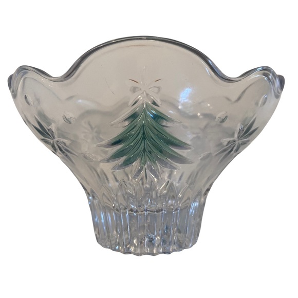 Mikasa Holiday Crystal Christmas Candy Dish Bowl By Mikasa Poshmark